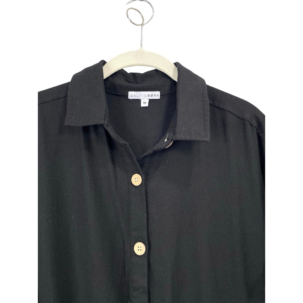 Baltic Born Dallas Button‎ Up Jumpsuit Size M black - Picture 6 of 11